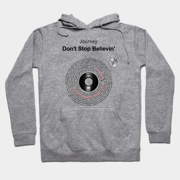 DON'T STOP LYRICS Hoodie by Vansa Design